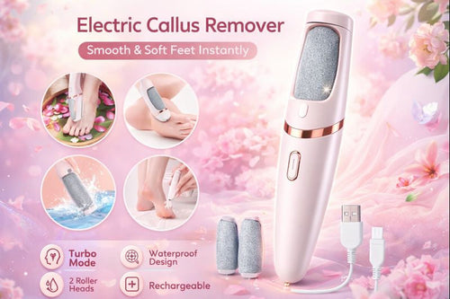 Rechargeable Electric Callus Remover – FREE Extra Roller + USB Charging Wire Included