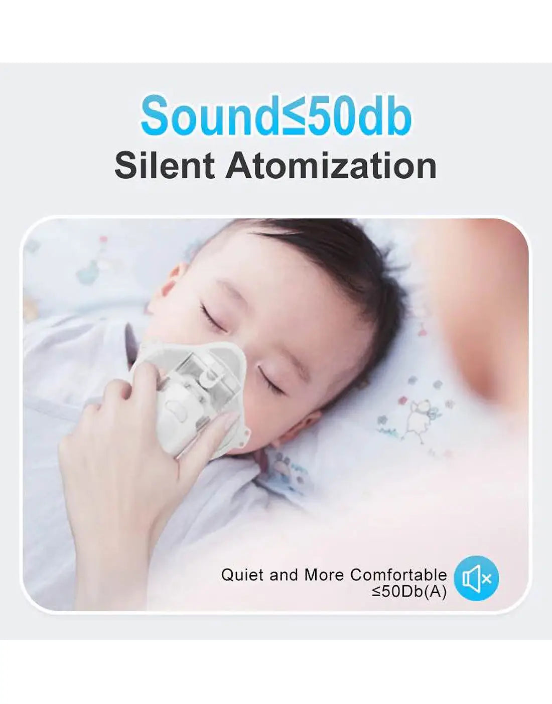 Mesh Nebulizer Machine JSL-W302 with Masks & Mini Inhaler for Kids & Adults