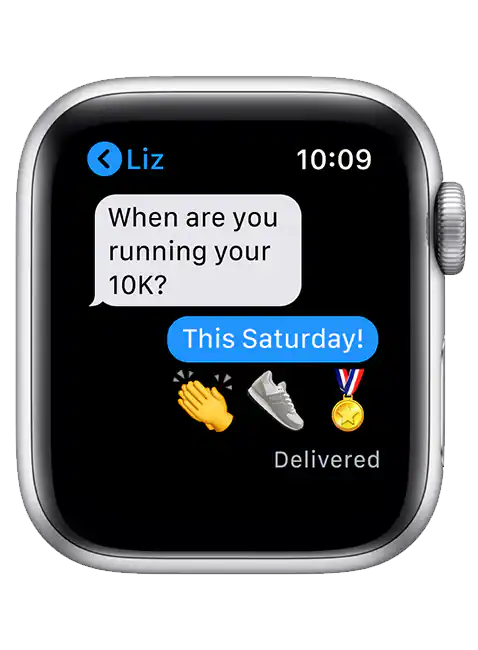Smart Watch Series 6 + Cellular 44mm Aluminum Case (Silver) - Advanced Health & Fitness Smartwatch