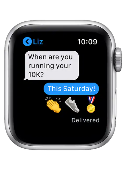 Smart Watch Series 6 + Cellular 44mm Aluminum Case (Silver) - Advanced Health & Fitness Smartwatch